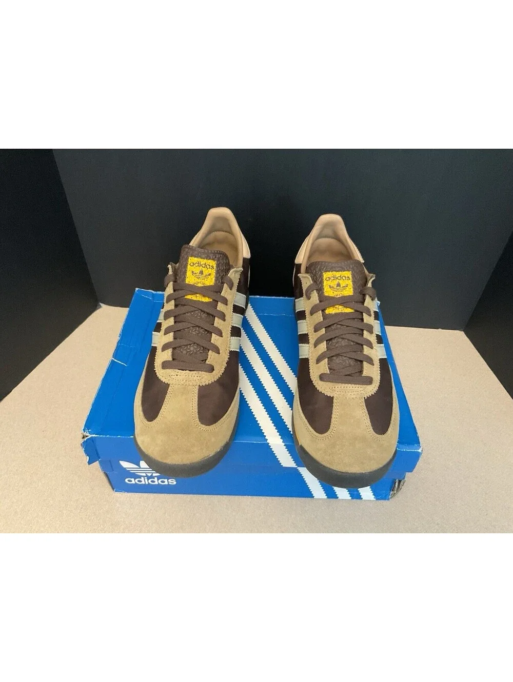 New! Adidas Originals SL 72 RS Brown/Grey/ Yellow Shoes. Men’s 11. Women’s 12